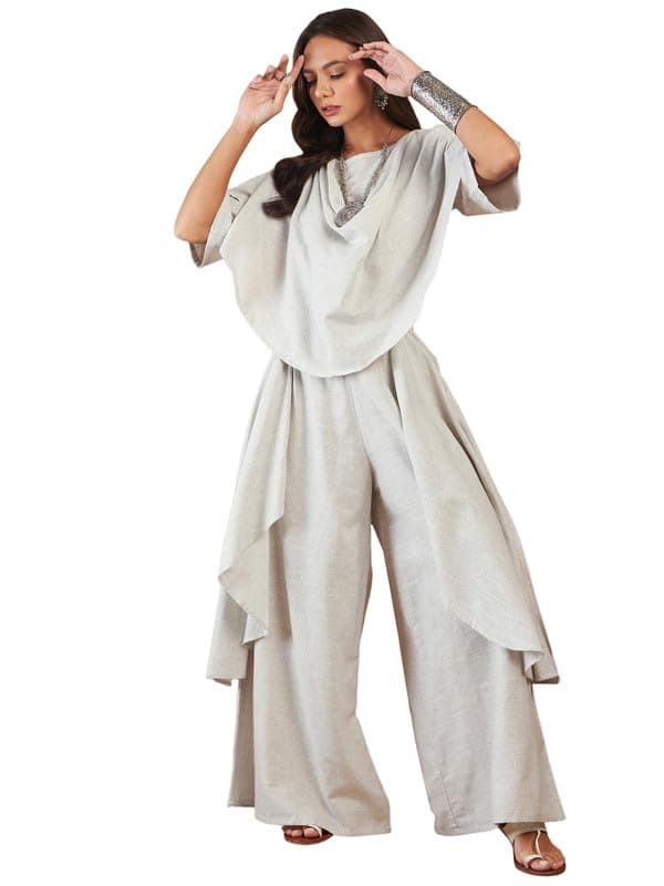 InWeave GREY HANDLOOM WFH CO-ORD SET