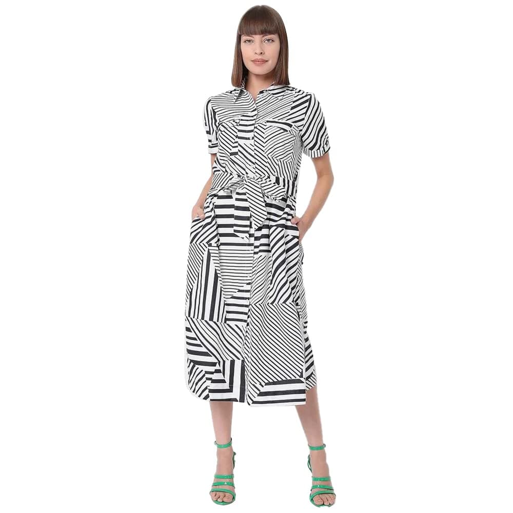 Vero Moda Women's Cotton Shift Midi Dress