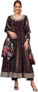 Women's Silk Embroidered Kurta, Pyjama & Dupatta Set