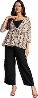 Women's Pure Cotton Ethnic Motifs Printed Straight Kurta Pant Set