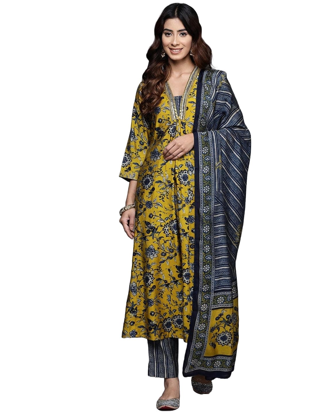 KLOSIA Women's Cotton Blend Floral Co-Ord Set