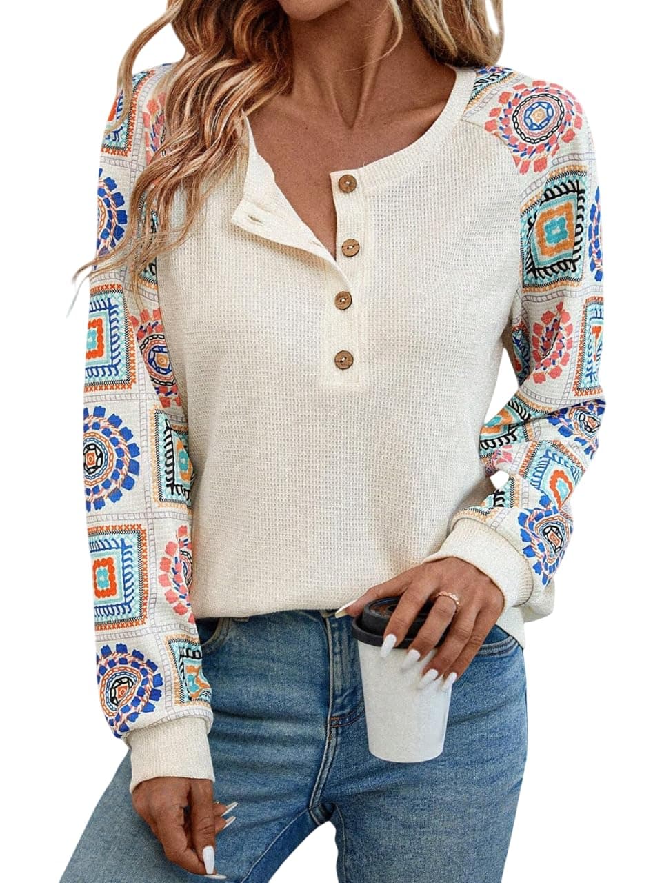 TAGAS Women Women's Floral Print Round Nack Full Sleeve TOP || Women Tops l || Tops for Womens|| Women Long Sleeve Tops|| Tops ||Trendy TOP for Womens
