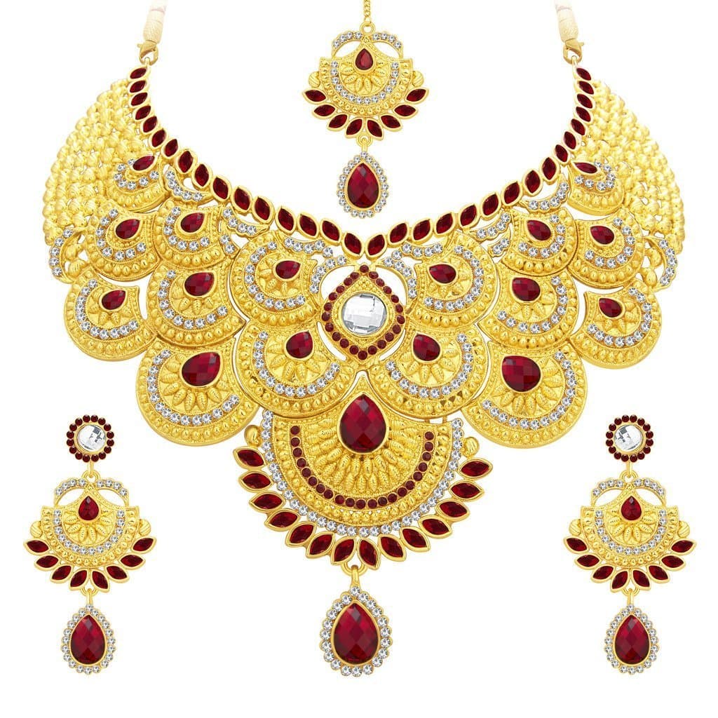 Sukkhi Elegant Gold Plated AD Necklace Set for Women