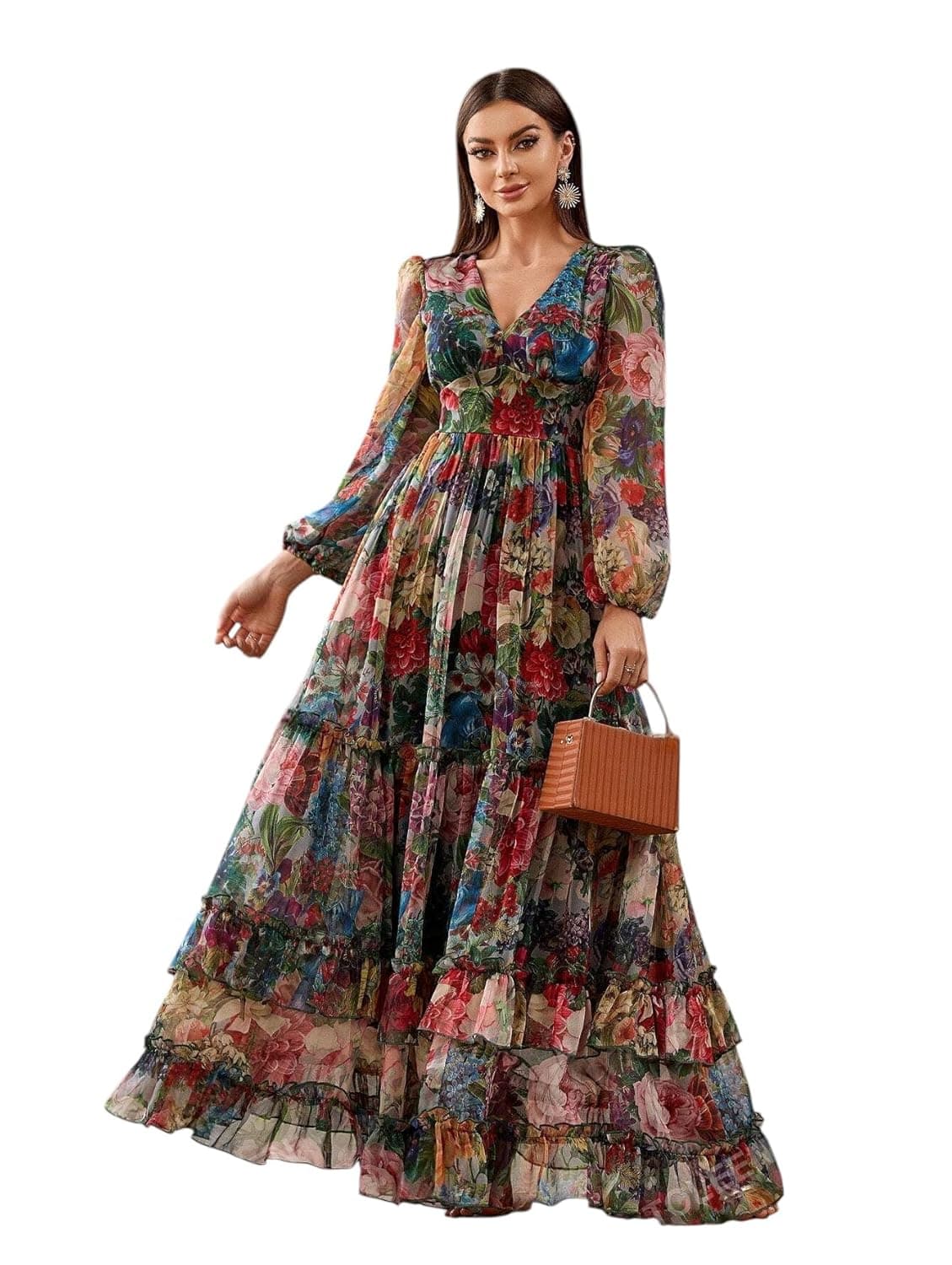 LITZO Dress for Women || Western Dresses for Women || One Piece Maxi Dress (L-29-31-1)
