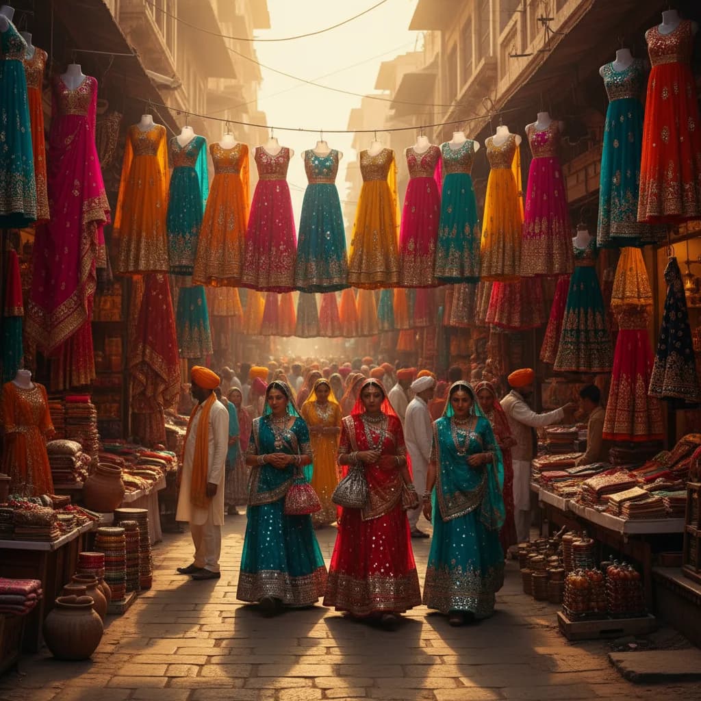 Women in vibrant traditional Rajasthani ethnic wear showcasing the state's fashion heritage