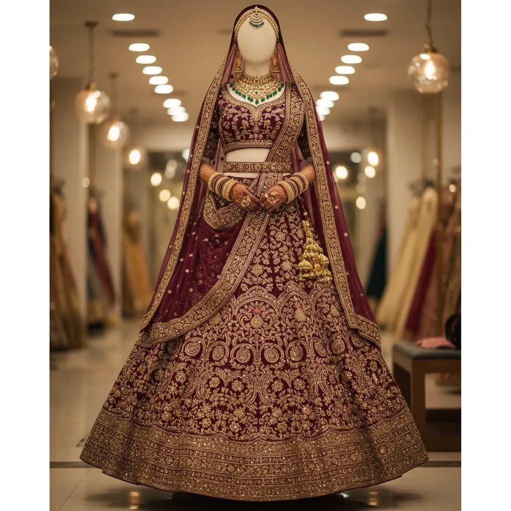 बरखा बुटीक में लहंगा कलेक्शन